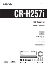 Teac CR-H257i Owner'S Manual preview