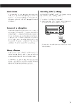 Preview for 5 page of Teac CR-H257i Owner'S Manual