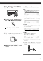 Preview for 23 page of Teac CR-H257i Owner'S Manual