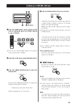 Preview for 43 page of Teac CR-H257i Owner'S Manual