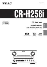 Teac CR-H258i Owner'S Manual preview