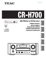 Preview for 1 page of Teac CR-H700 Owner'S Manual