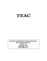 Предварительный просмотр 6 страницы Teac CRX-320 Instruction Manual