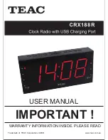 Teac CRX188R User Manual preview