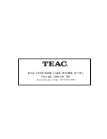 Preview for 8 page of Teac CRX240 User Manual