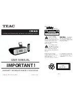 Teac CRX260i User Manual preview