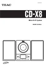 Teac CS-X8 Owner'S Manual preview