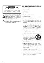 Preview for 2 page of Teac CS-X8 Owner'S Manual