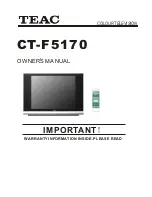 Preview for 1 page of Teac CT-F5170 Owner'S Manual