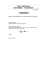 Предварительный просмотр 2 страницы Teac CT-M805SR Service Manual