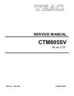 Teac CTM805SV Service Manual preview