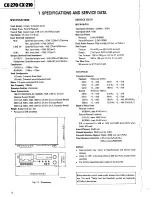 Preview for 2 page of Teac CX-270 Service Manual