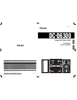 Preview for 1 page of Teac DC-D6300 Owner'S Manual