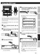 Предварительный просмотр 21 страницы Teac DC-D6800 Owner'S Manual