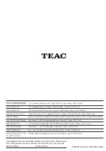 Предварительный просмотр 52 страницы Teac DC-D6800 Owner'S Manual