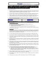 Preview for 3 page of Teac DLE3289HD User Manual