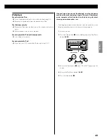 Предварительный просмотр 49 страницы Teac DR H338i Owner'S Manual