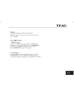 Предварительный просмотр 46 страницы Teac DV-2170 Owner'S Manual