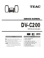 Teac DV-C200 Service Manual preview