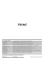 Preview for 84 page of Teac DV-H350 Owner'S Manual