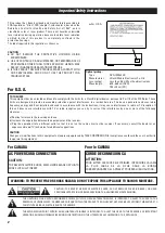 Предварительный просмотр 2 страницы Teac DV-H550 Owner'S Manual