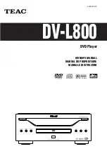 Teac DV-L800 Owner'S Manual preview