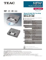 Preview for 1 page of Teac DV-LC140 Product Information