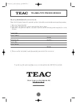 Предварительный просмотр 3 страницы Teac DV-R301 User Manual