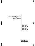 Teac DVW-D13 User Manual preview