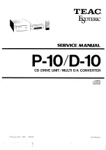 Preview for 1 page of Teac Esoteric D-10 Service Manual