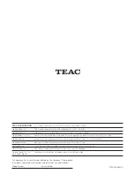 Preview for 12 page of Teac Esoteric G-0s Owner'S Manual