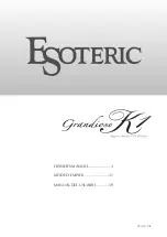 Teac ESOTERIC Grandioso K1 Owner'S Manual preview