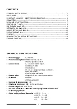 Preview for 5 page of Teac EU2890ST Owner'S Manual