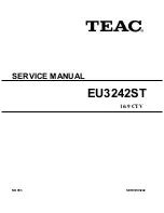 Предварительный просмотр 1 страницы Teac EU3242ST Service Manual