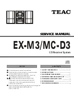 Teac EX-M3 Service Manual preview