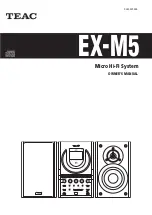 Teac EX-M5 Owner'S Manual preview