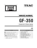 Preview for 1 page of Teac GF-350 Service Manual