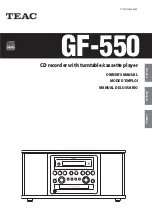 Preview for 1 page of Teac GF-550 Owner'S Manual