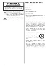 Preview for 2 page of Teac GF-550 Owner'S Manual