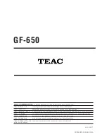 Preview for 20 page of Teac GF-650 Service Manual