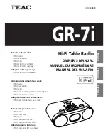 Teac GR-7i Owner'S Manual preview