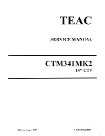 Preview for 1 page of Teac GT-9313 Service Manual