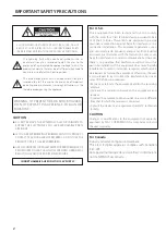 Preview for 2 page of Teac HA-501 Owner'S Manual