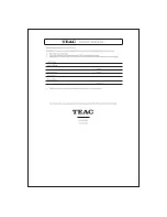 Preview for 3 page of Teac HDVR845 User Manual