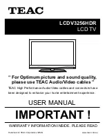 Teac LCD1918HDHN User Manual preview