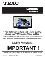 Teac LCD2639HD User Manual предпросмотр