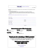 Preview for 2 page of Teac LCD4282FHDR User Manual