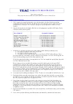 Preview for 2 page of Teac LCDV1955HD User Manual