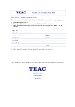 Preview for 4 page of Teac LCDV1955HD User Manual