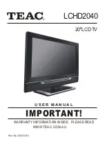 Preview for 1 page of Teac LCHD2040 User Manual